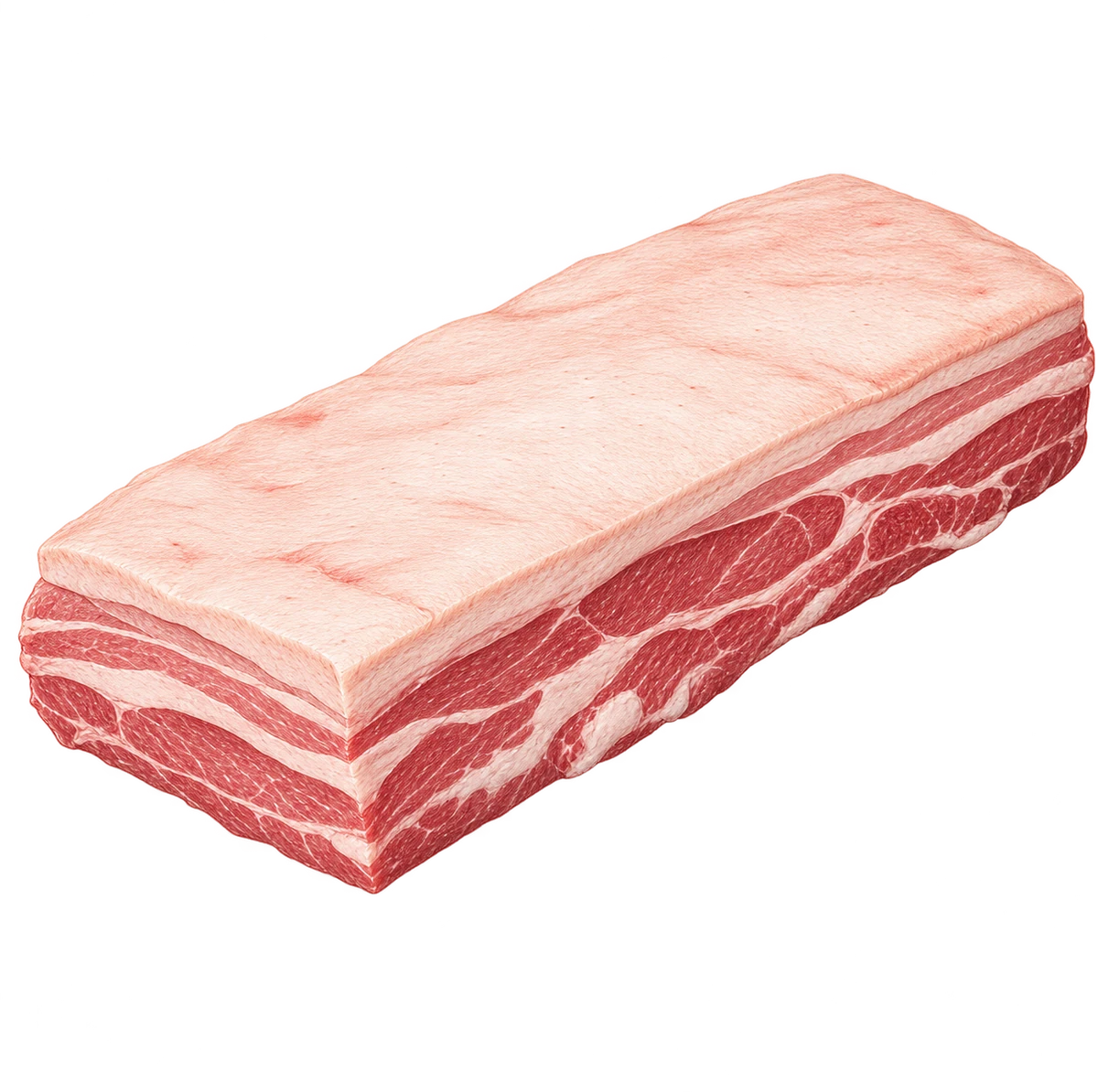 Illustratie van varkens buikspek met zwoerd