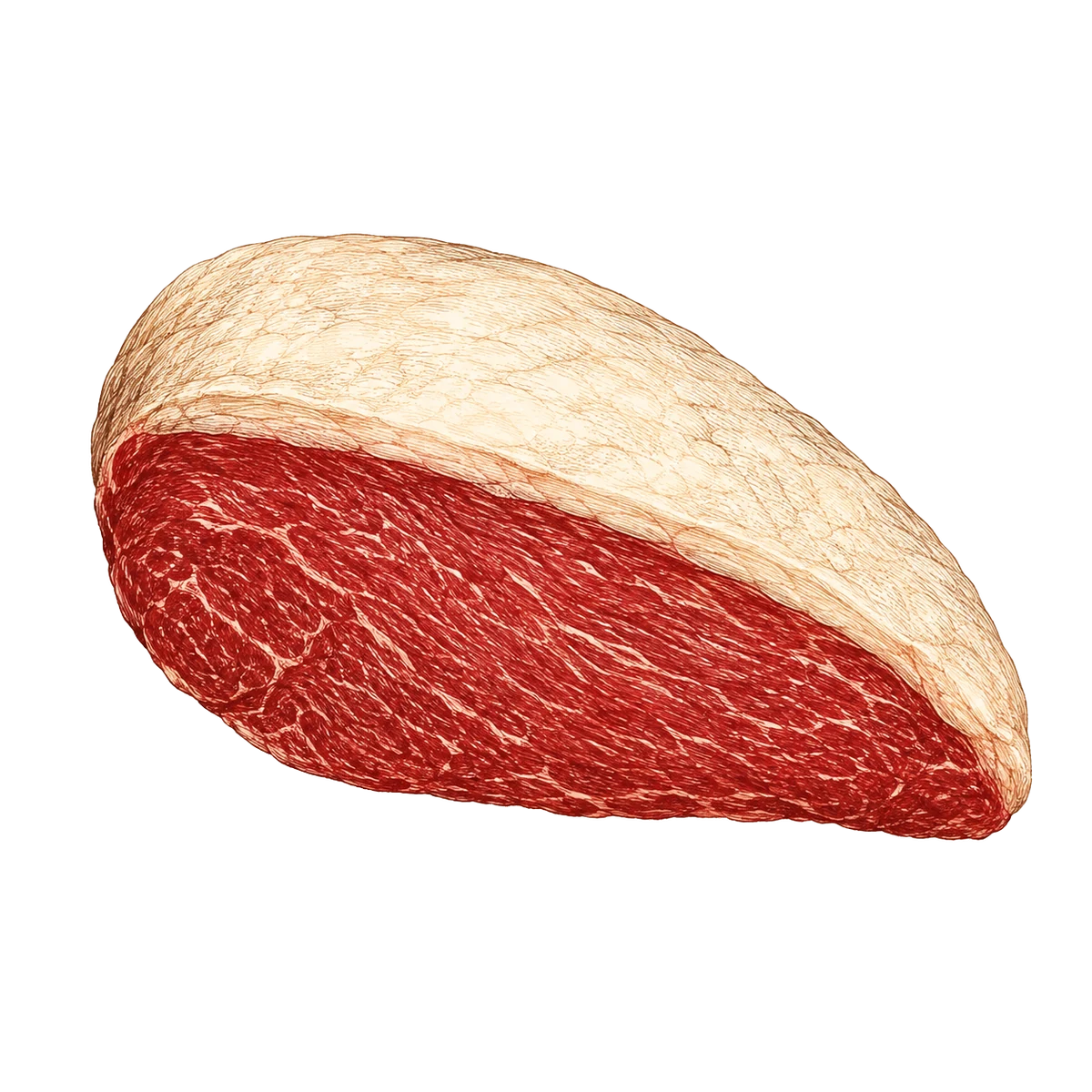 Illustratie van een picanha