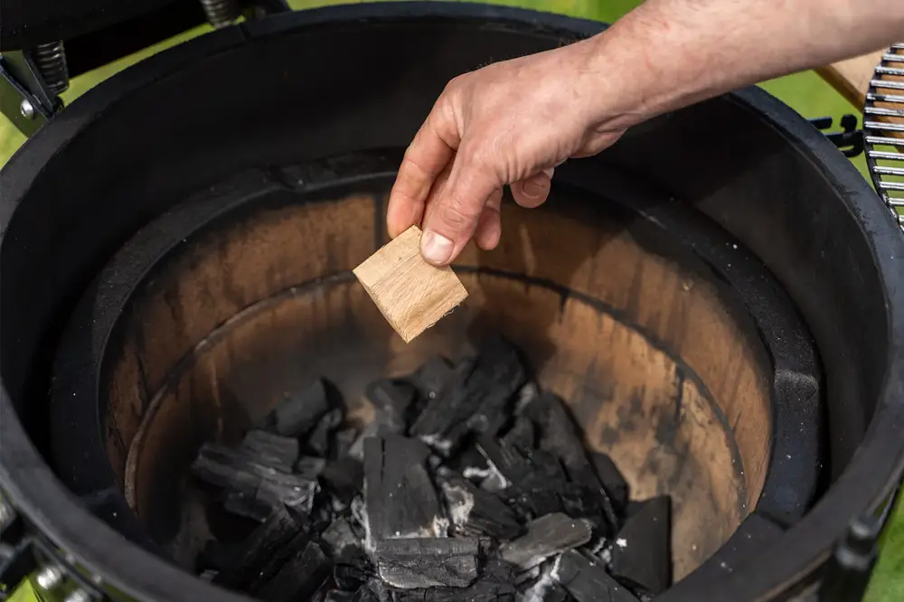 Blokjes rookhout voor extra rooksmaak
